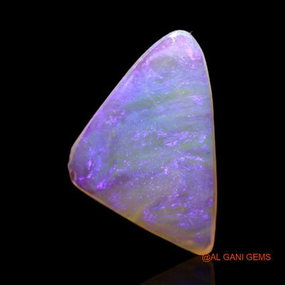Natural Untreated Fire Opal Loose Gemstone Trillion Cabochon From Australia 2.55 Cts 16x10x3 mm A-322
