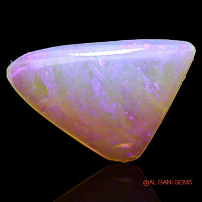 Natural Untreated Fire Opal Loose Gemstone Trillion Cabochon From Australia 2.55 Cts 16x10x3 mm A-322
