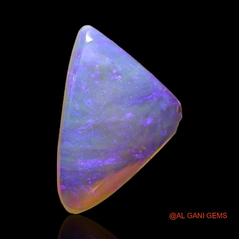 Natural Untreated Fire Opal Loose Gemstone Trillion Cabochon From Australia 2.55 Cts 16x10x3 mm A-322