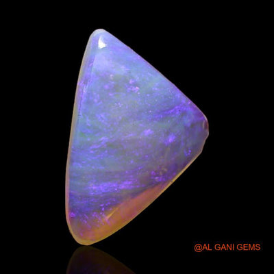 Natural Untreated Fire Opal Loose Gemstone Trillion Cabochon From Australia 2.55 Cts 16x10x3 mm A-322