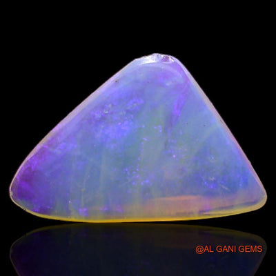 Natural Untreated Fire Opal Loose Gemstone Trillion Cabochon From Australia 2.55 Cts 16x10x3 mm A-322