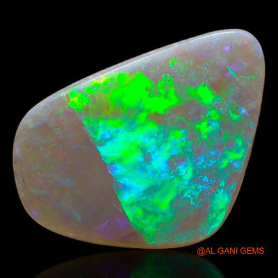 2.60 Cts Natural Australian Fire Opal Loose Gemstone Fancy Cabochon 15x10x2 mm A-330