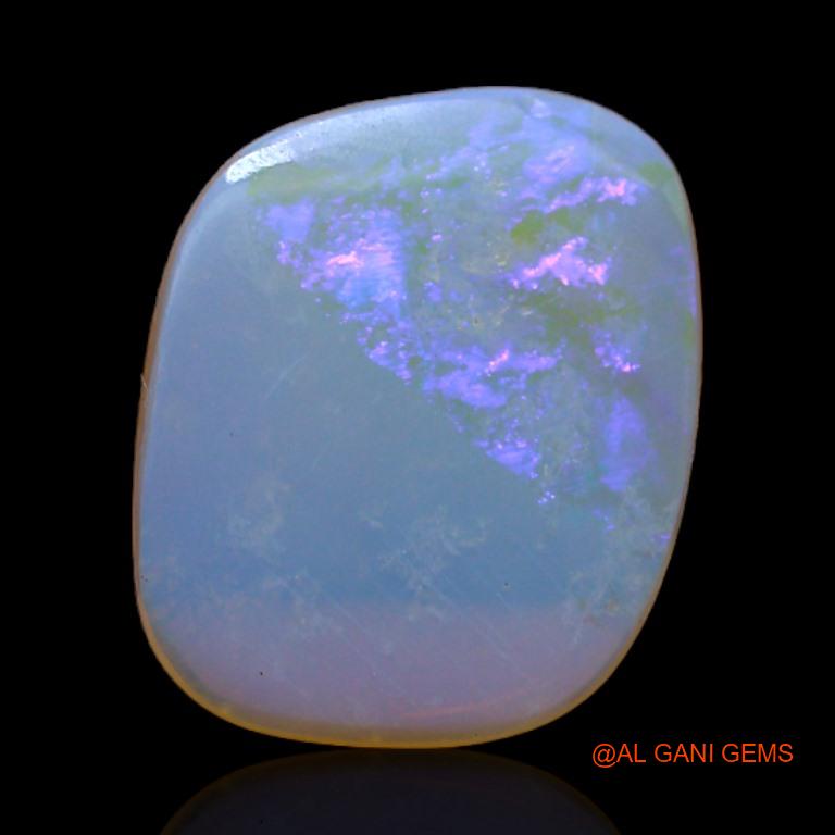 Natural Fire Opal Gemstone 2.40 Cts Loose Fancy Cabochon From Australia 14x11x2 mm A-331
