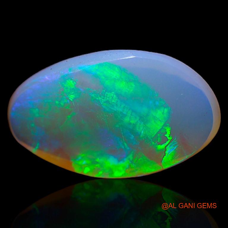 Natural Fire Opal Gemstone 2.80 Cts Loose Fancy Cabochon From Australia 14x9x3 mm A-332