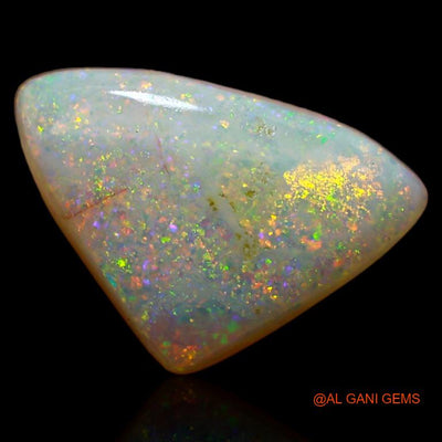 Natural Untreated Fire Opal Loose Gemstone Trillion Cabochon From Australia 4.30 Cts 15x10x4 mm A-333