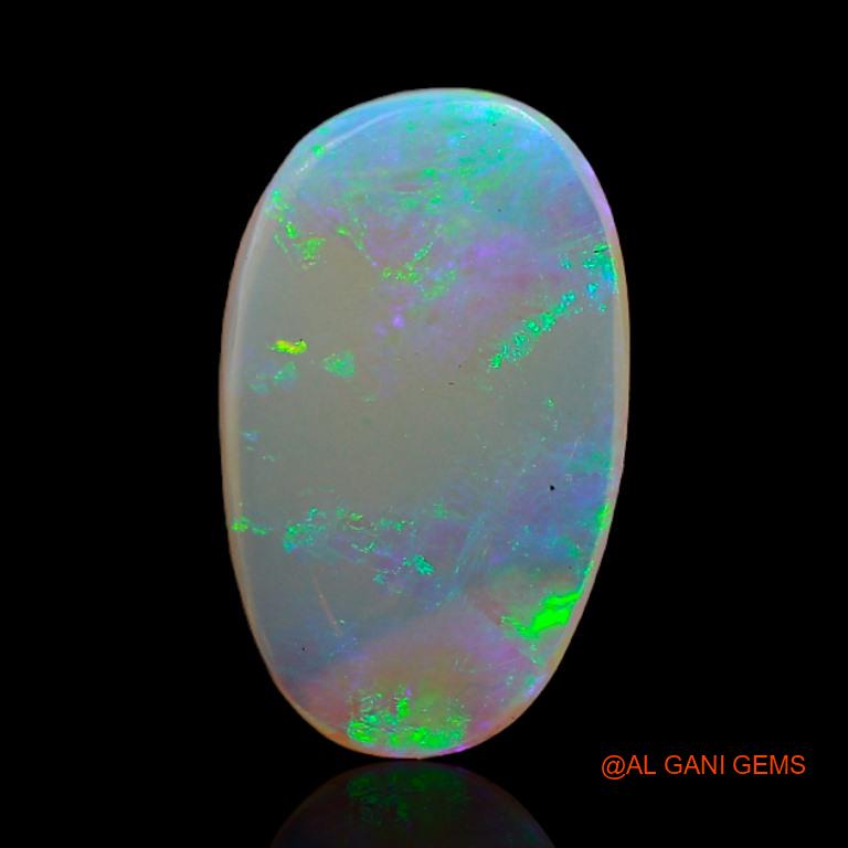 2.75 Cts Natural Australian Fire Opal Loose Gemstone Fancy Cabochon 14x9x3 mm A-336