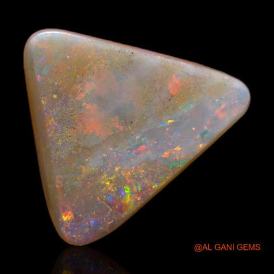 3.60 Cts Natural Australian Fire Opal Loose Gemstone Trillion Cabochon 12x11x4 mm A-338