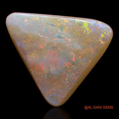 3.60 Cts Natural Australian Fire Opal Loose Gemstone Trillion Cabochon 12x11x4 mm A-338