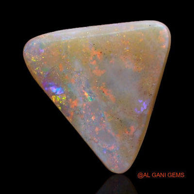 3.60 Cts Natural Australian Fire Opal Loose Gemstone Trillion Cabochon 12x11x4 mm A-338