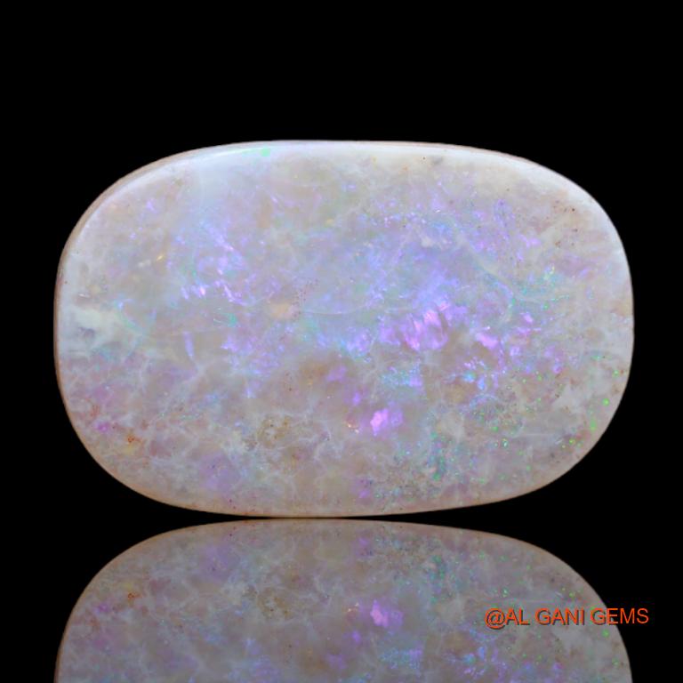 Natural Untreated Fire Opal Loose Gemstone Fancy Cabochon From Australia 12.40 Cts 22x14x4 mm A-33