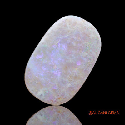 Natural Untreated Fire Opal Loose Gemstone Fancy Cabochon From Australia 12.40 Cts 22x14x4 mm A-33