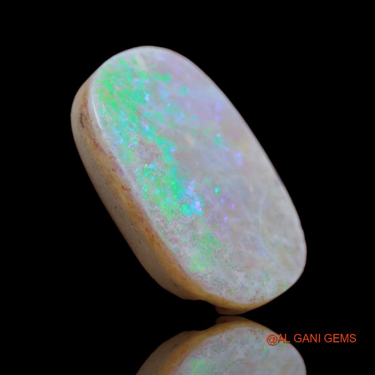 Natural Untreated Fire Opal Loose Gemstone Fancy Cabochon From Australia 12.40 Cts 22x14x4 mm A-33