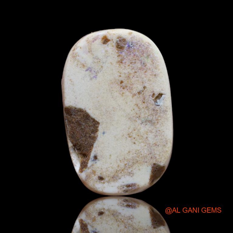 Natural Untreated Fire Opal Loose Gemstone Fancy Cabochon From Australia 12.40 Cts 22x14x4 mm A-33