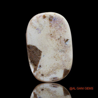 Natural Untreated Fire Opal Loose Gemstone Fancy Cabochon From Australia 12.40 Cts 22x14x4 mm A-33