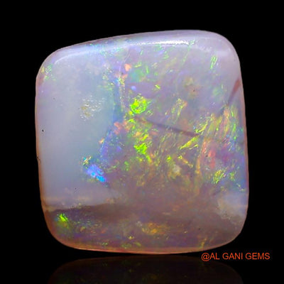 1.75 Cts Natural Australian Fire Opal Square Cabochon Loose Gemstone For Jewelry 10x9x1 mm A-340