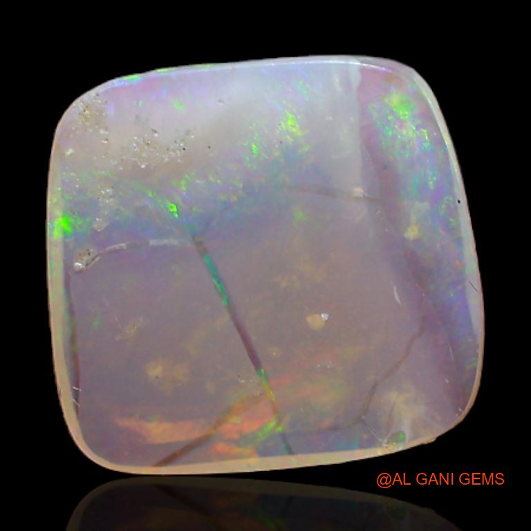 1.75 Cts Natural Australian Fire Opal Square Cabochon Loose Gemstone For Jewelry 10x9x1 mm A-340
