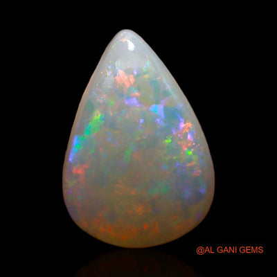 2.50 Cts Unheated Australian Fire Opal Loose Gemstone Pear Cabochon Natural 12x8x3 mm A-342