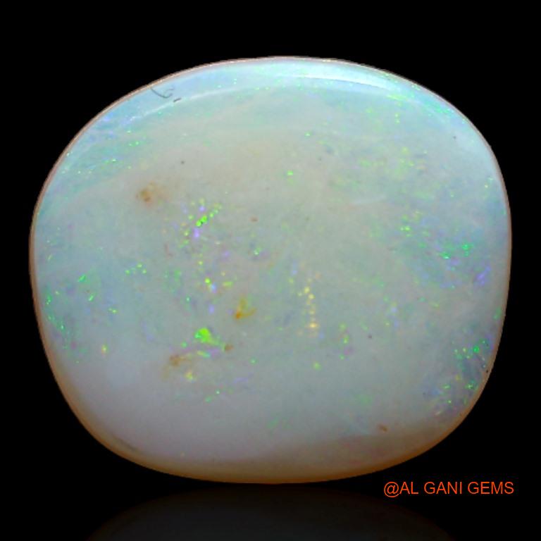 Natural Untreated Fire Opal Loose Gemstone Fancy Cabochon From Australia 2.90 Cts 13x11x2 mm A-344