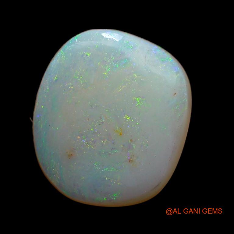 Natural Untreated Fire Opal Loose Gemstone Fancy Cabochon From Australia 2.90 Cts 13x11x2 mm A-344