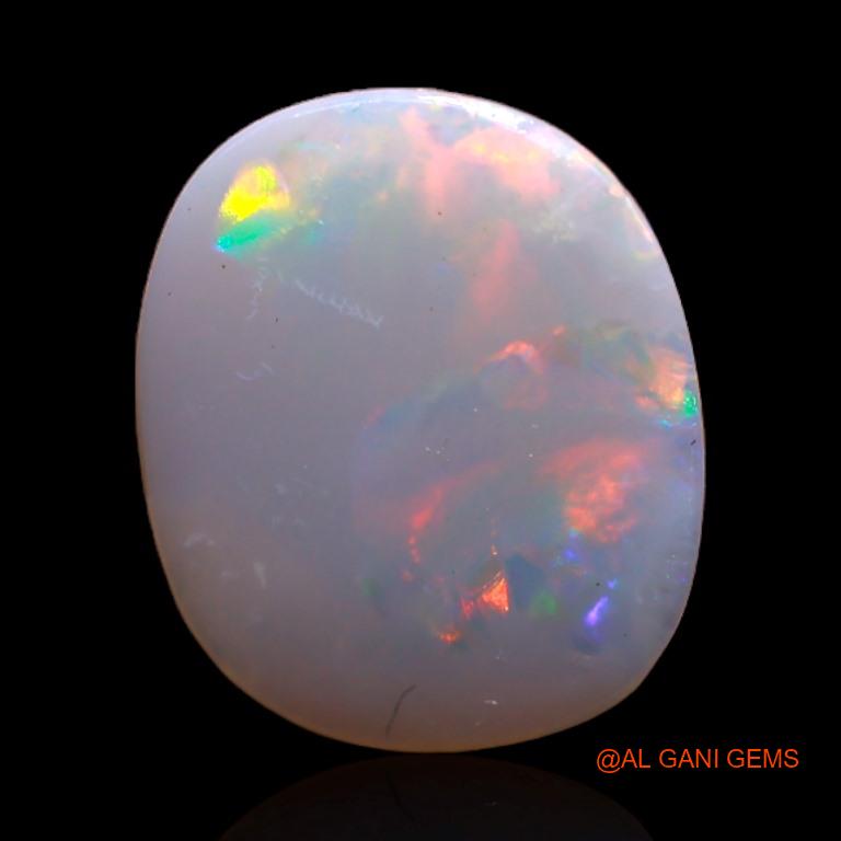 Natural Fire Opal Gemstone 1.90 Cts Loose Oval Cabochon From Australia 14x11x1 mm A-345