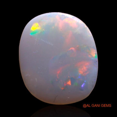 Natural Fire Opal Gemstone 1.90 Cts Loose Oval Cabochon From Australia 14x11x1 mm A-345