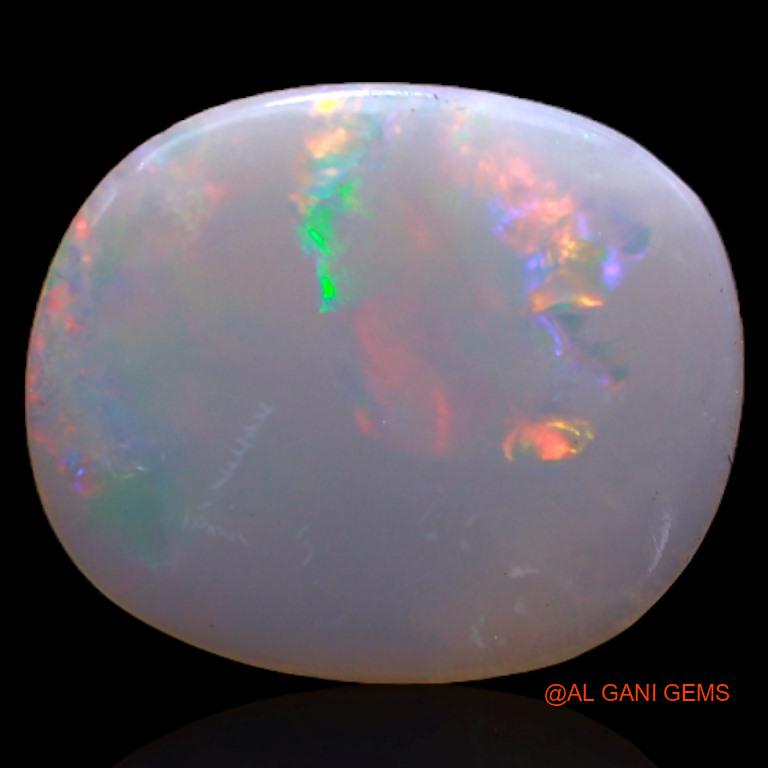 Natural Fire Opal Gemstone 1.90 Cts Loose Oval Cabochon From Australia 14x11x1 mm A-345