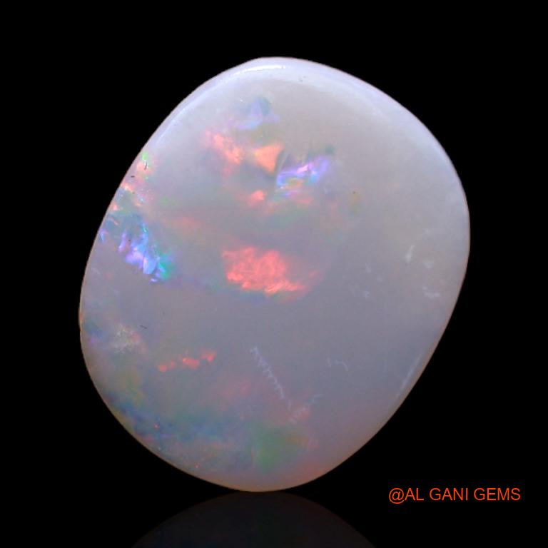 Natural Fire Opal Gemstone 1.90 Cts Loose Oval Cabochon From Australia 14x11x1 mm A-345