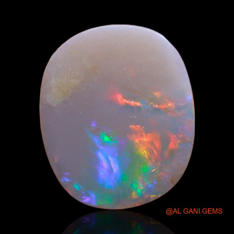 Natural Fire Opal Gemstone 1.90 Cts Loose Oval Cabochon From Australia 14x11x1 mm A-345