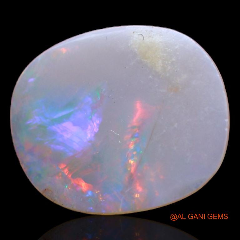 Natural Fire Opal Gemstone 1.90 Cts Loose Oval Cabochon From Australia 14x11x1 mm A-345