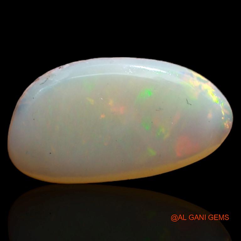 2.05 Cts Natural Australian Fire Opal Loose Gemstone Fancy Cabochon 14x7x2 mm A-346
