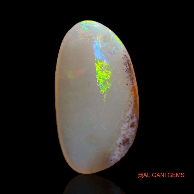 2.05 Cts Natural Australian Fire Opal Loose Gemstone Fancy Cabochon 14x7x2 mm A-346
