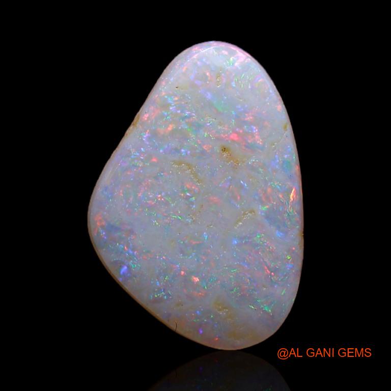 Natural Fire Opal Gemstone 2.10 Cts Loose Fancy Cabochon From Australia 14x10x2 mm A-351