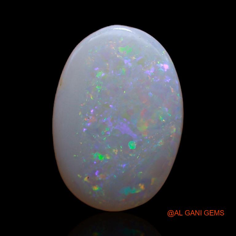 1.95 Cts Unheated Australian Fire Opal Loose Gemstone Oval Cabochon Natural 14x9x2 mm A-354