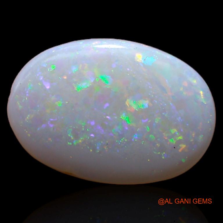 1.95 Cts Unheated Australian Fire Opal Loose Gemstone Oval Cabochon Natural 14x9x2 mm A-354