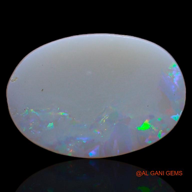 1.95 Cts Unheated Australian Fire Opal Loose Gemstone Oval Cabochon Natural 14x9x2 mm A-354