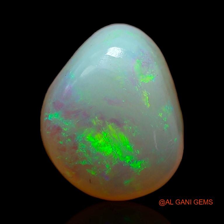 2.85 Cts Unheated Australian Fire Opal Loose Gemstone Fancy Cabochon Natural 11x9x5 mm A-355