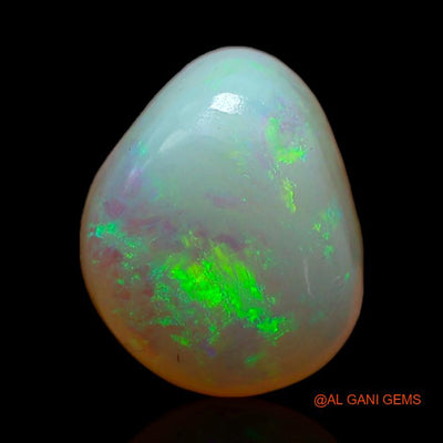 2.85 Cts Unheated Australian Fire Opal Loose Gemstone Fancy Cabochon Natural 11x9x5 mm A-355