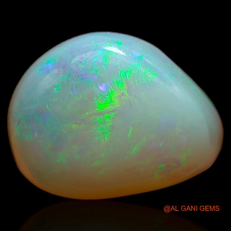 2.85 Cts Unheated Australian Fire Opal Loose Gemstone Fancy Cabochon Natural 11x9x5 mm A-355