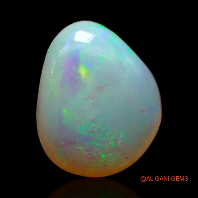 2.85 Cts Unheated Australian Fire Opal Loose Gemstone Fancy Cabochon Natural 11x9x5 mm A-355