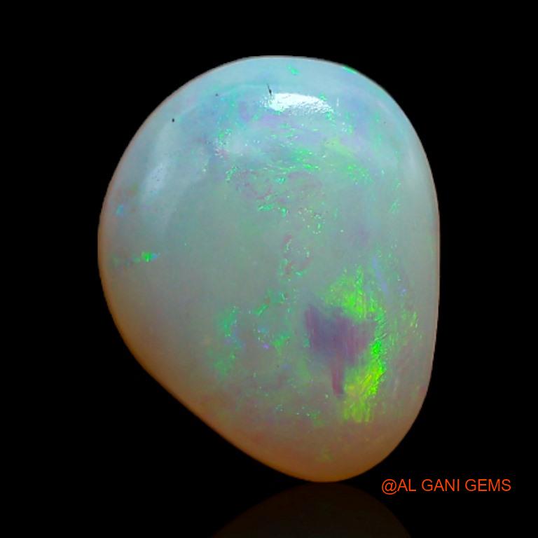 2.85 Cts Unheated Australian Fire Opal Loose Gemstone Fancy Cabochon Natural 11x9x5 mm A-355