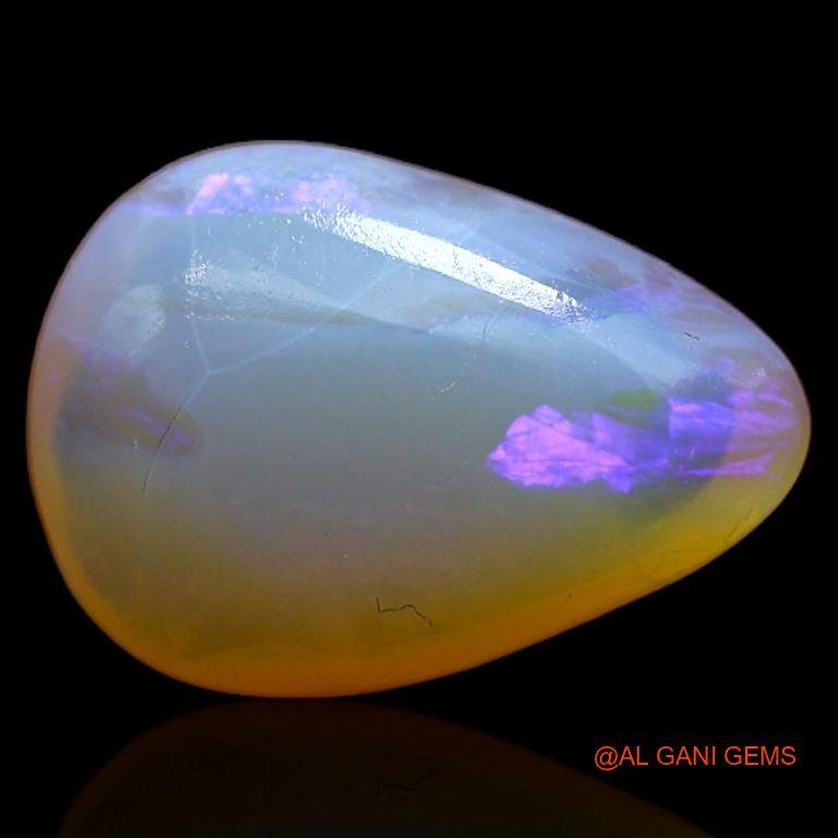 3.30 Cts Natural Australian Fire Opal Loose Gemstone Pear Cabochon 13x9x4 mm A-356