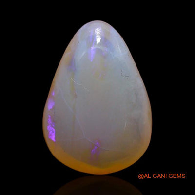 3.30 Cts Natural Australian Fire Opal Loose Gemstone Pear Cabochon 13x9x4 mm A-356