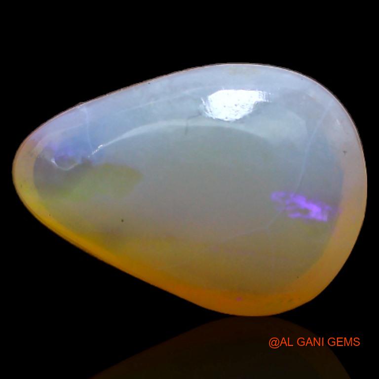 3.30 Cts Natural Australian Fire Opal Loose Gemstone Pear Cabochon 13x9x4 mm A-356