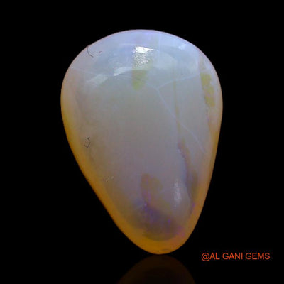 3.30 Cts Natural Australian Fire Opal Loose Gemstone Pear Cabochon 13x9x4 mm A-356