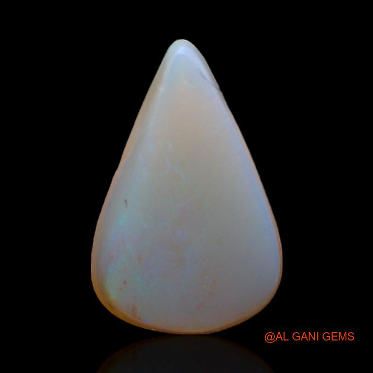 2.50 Cts Natural Australian Fire Opal Loose Gemstone Pear Cabochon 14x9x3 mm A-359