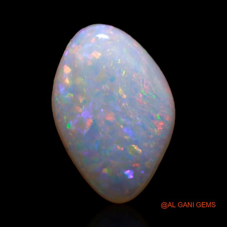 1.50 Cts Natural Australian Fire Opal Loose Gemstone Fancy Cabochon 12x8x2 mm A-360
