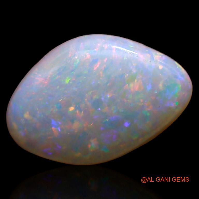 1.50 Cts Natural Australian Fire Opal Loose Gemstone Fancy Cabochon 12x8x2 mm A-360