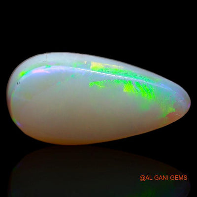 2.65 Cts Natural Australian Fire Opal Loose Gemstone Pear Cabochon 14x7x2 mm A-361