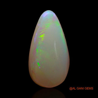 2.65 Cts Natural Australian Fire Opal Loose Gemstone Pear Cabochon 14x7x2 mm A-361