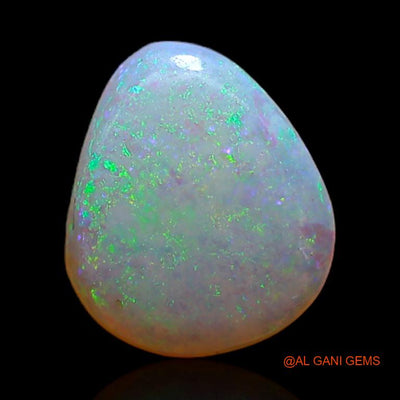 1.45 Cts Natural Australian Fire Opal Loose Gemstone Fancy Cabochon 9x8x2 mm A-362